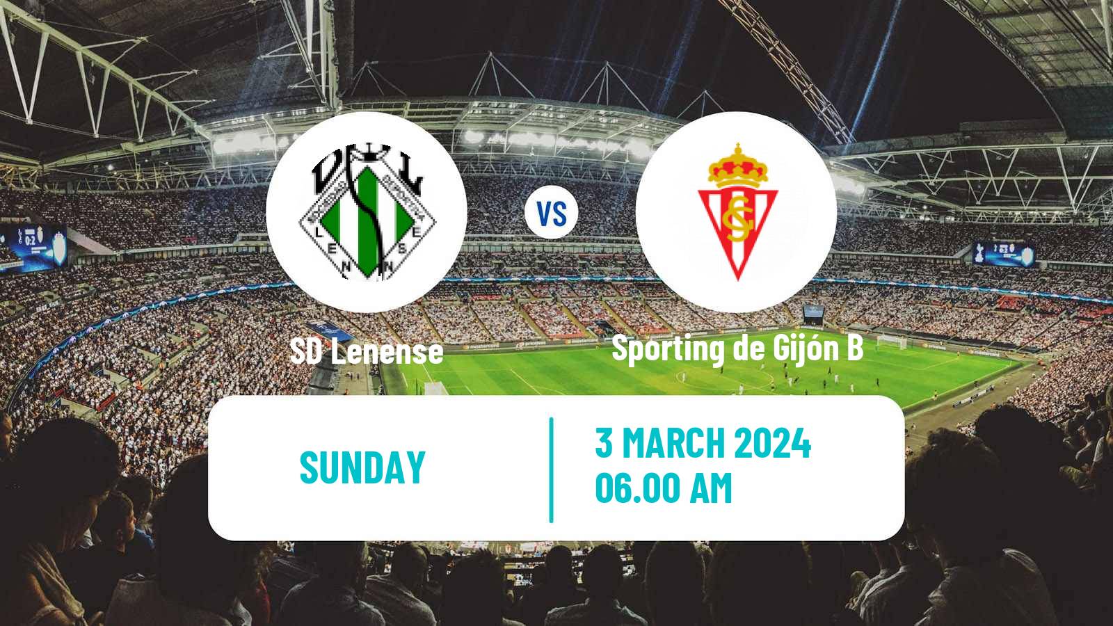Soccer Spanish Tercera RFEF - Group 2 Lenense - Sporting de Gijón B