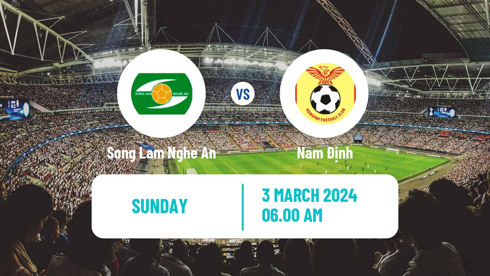 Soccer Vietnamese V League 1 Song Lam Nghe An - Nam Định