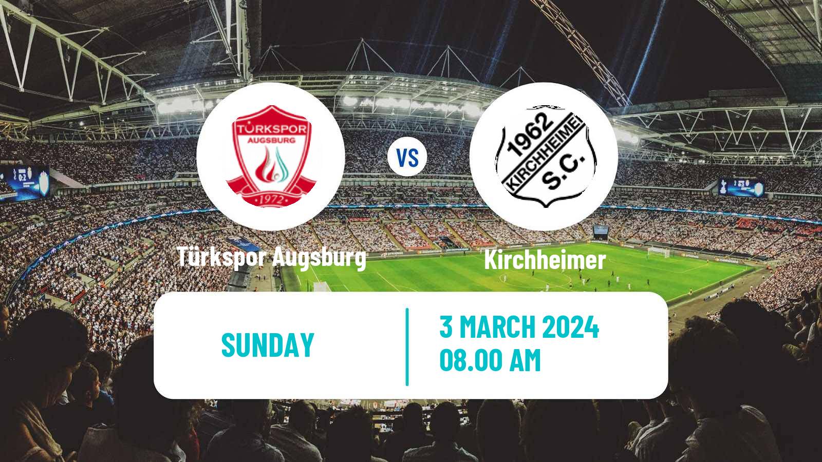 Soccer German Oberliga Bayern Süd Türkspor Augsburg - Kirchheimer