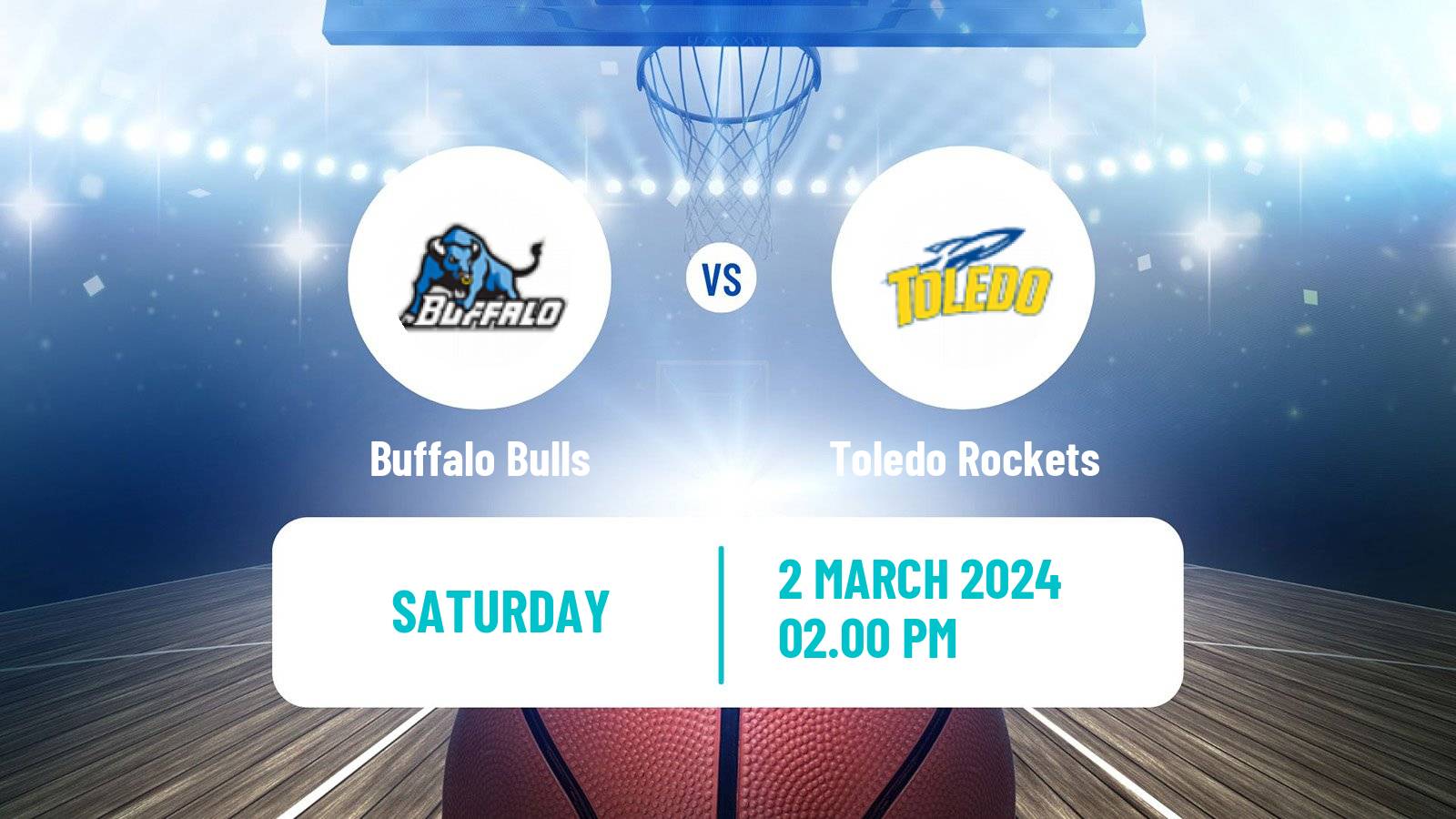 Basketball NCAA College Basketball Buffalo Bulls - Toledo Rockets