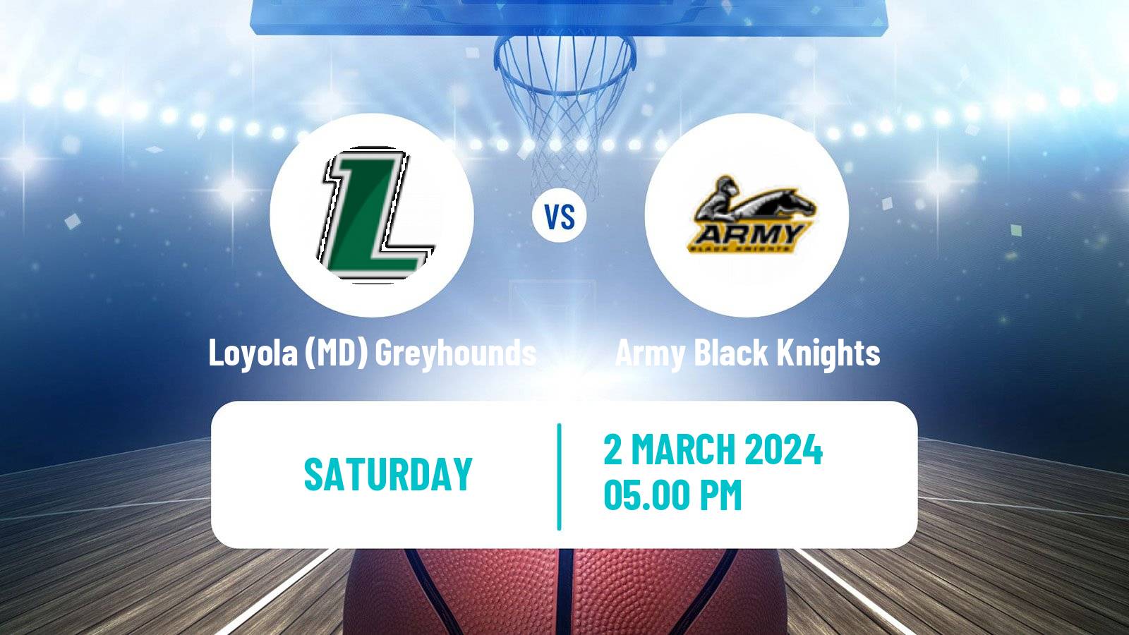 Basketball NCAA College Basketball Loyola (MD) Greyhounds - Army Black Knights