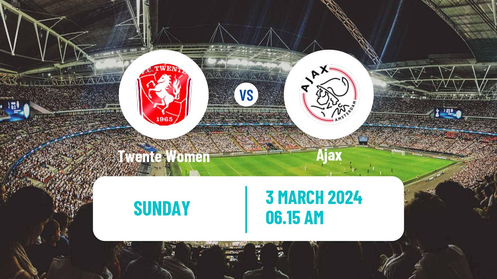 Soccer Dutch Eredivisie Women Twente - Ajax