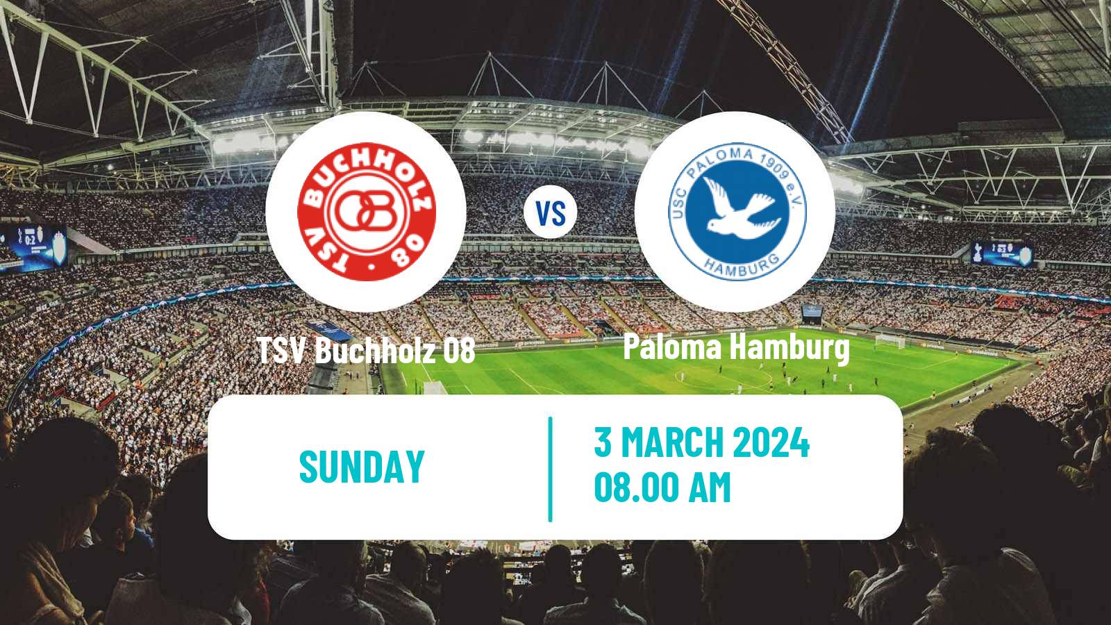 Soccer German Oberliga Hamburg TSV Buchholz 08 - Paloma Hamburg