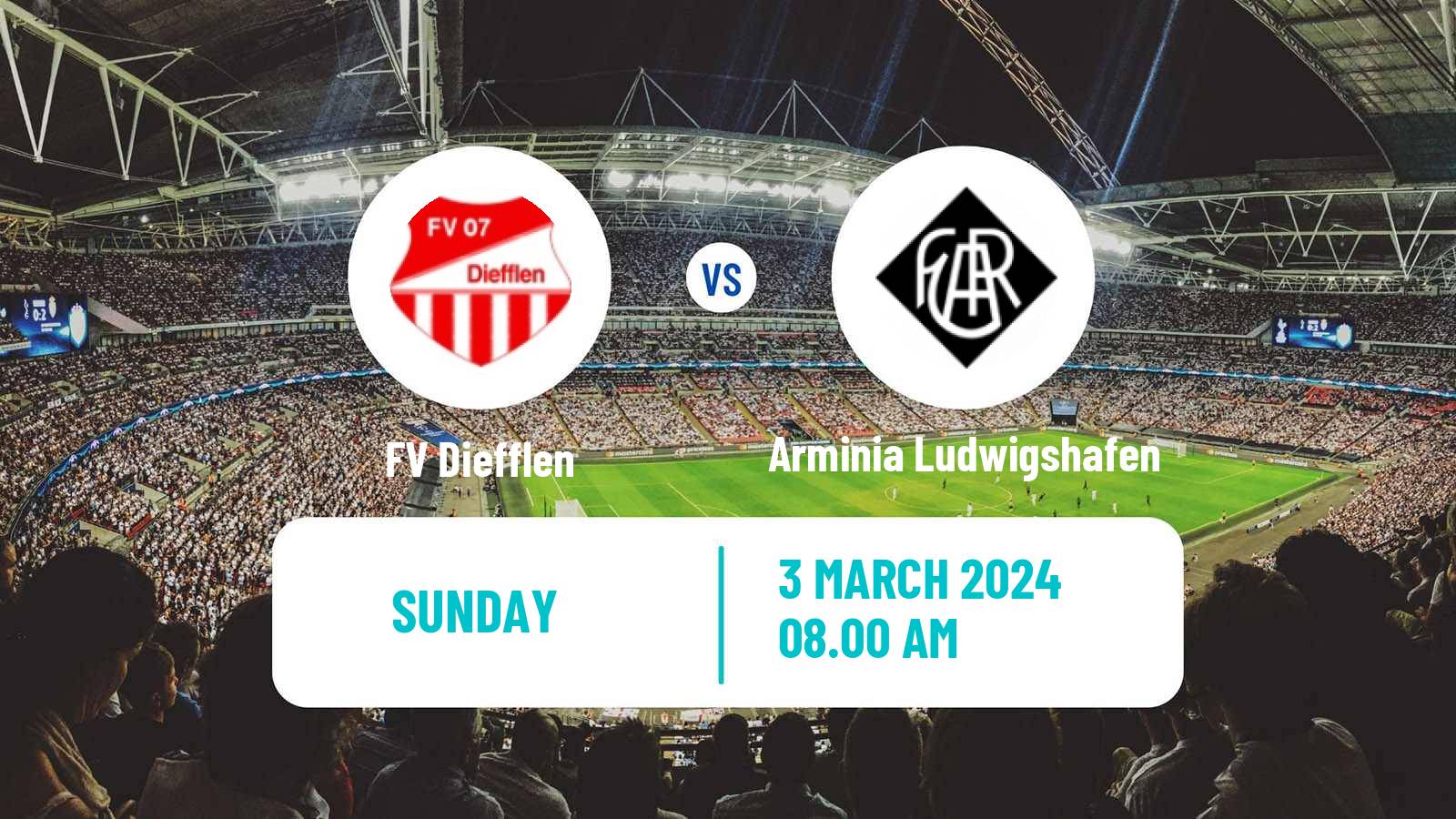 Soccer German Oberliga Rheinland-Pfalz/Saar Diefflen - Arminia Ludwigshafen