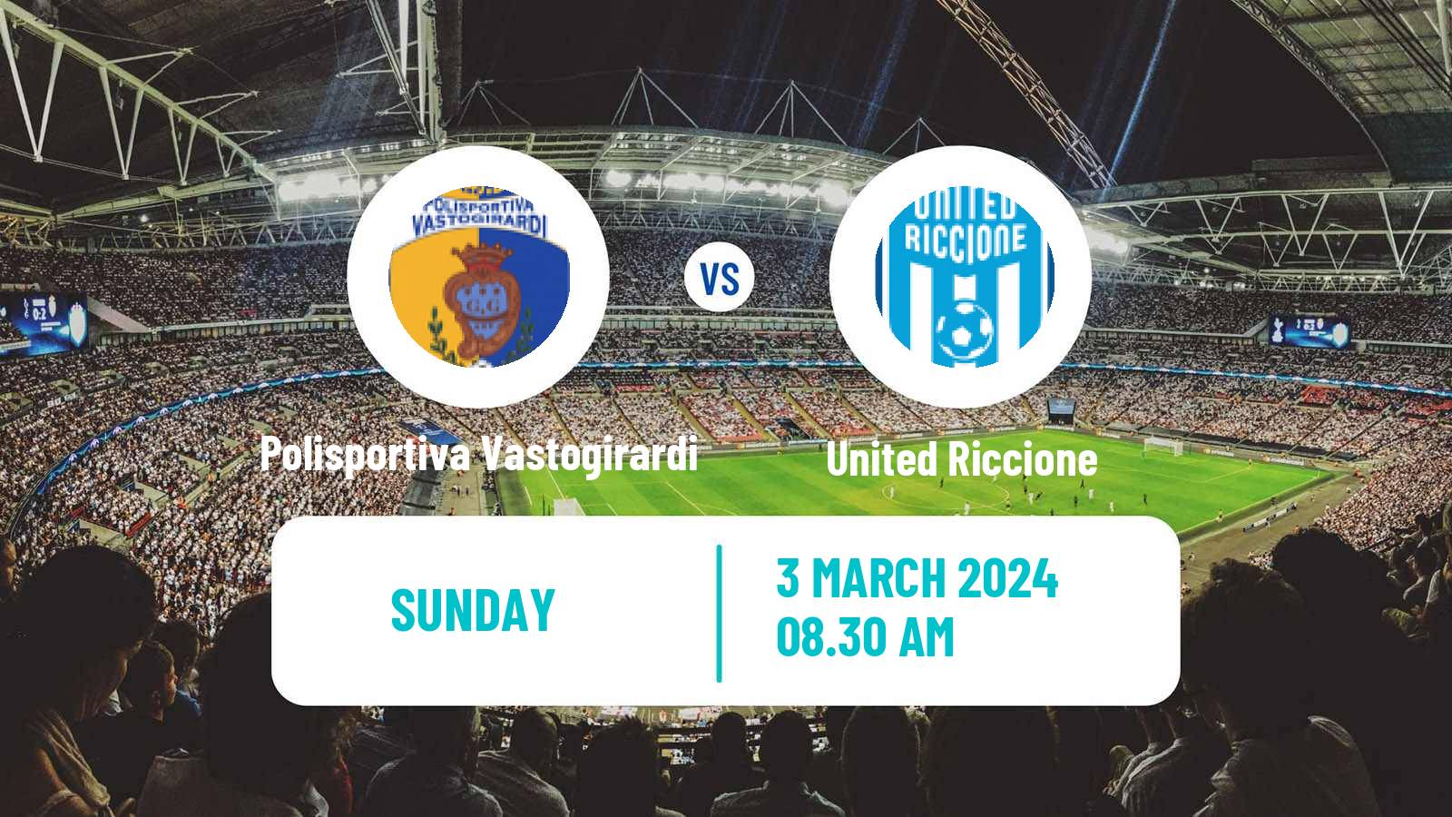 Soccer Italian Serie D - Group F Polisportiva Vastogirardi - United Riccione