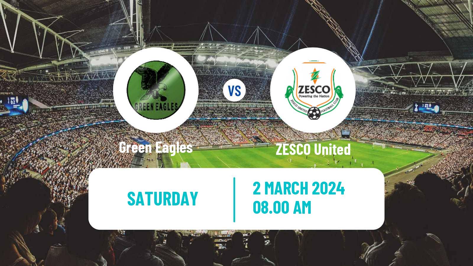 Soccer Zambian Premier League Green Eagles - ZESCO United