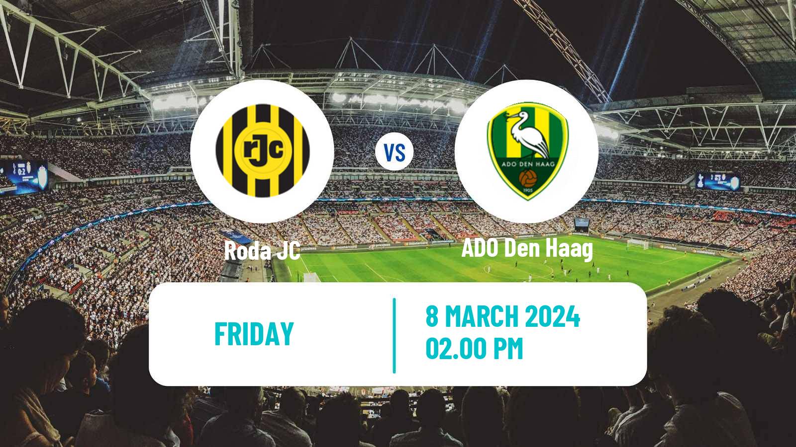 Soccer Dutch Eerste Divisie Roda - ADO Den Haag
