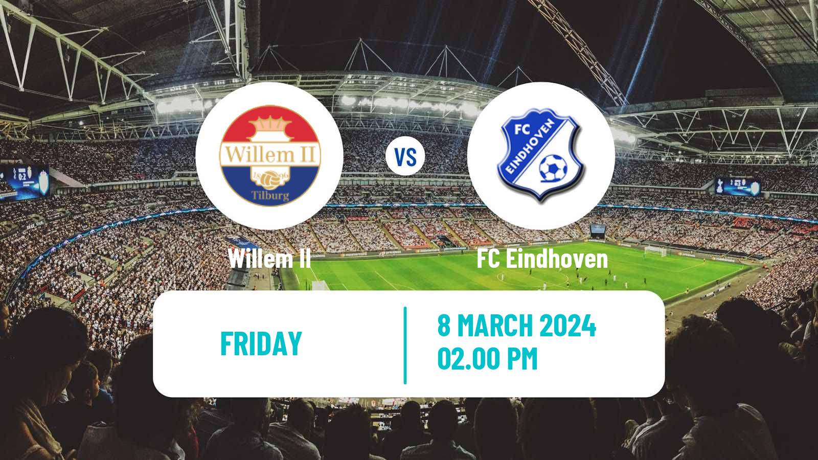 Soccer Dutch Eerste Divisie Willem II - FC Eindhoven