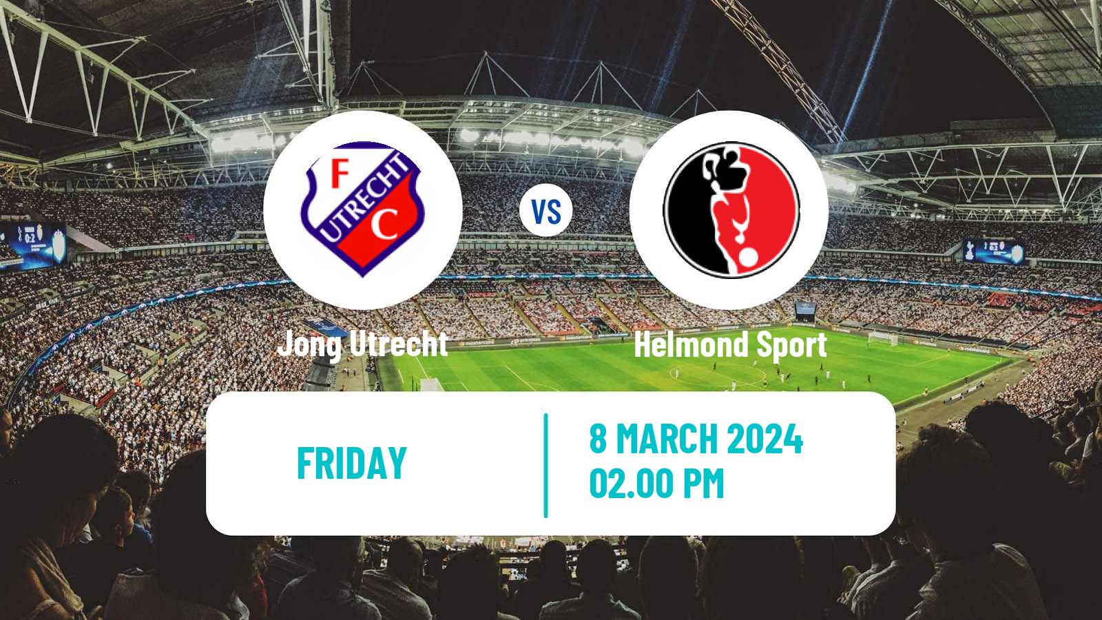 Soccer Dutch Eerste Divisie Jong Utrecht - Helmond Sport