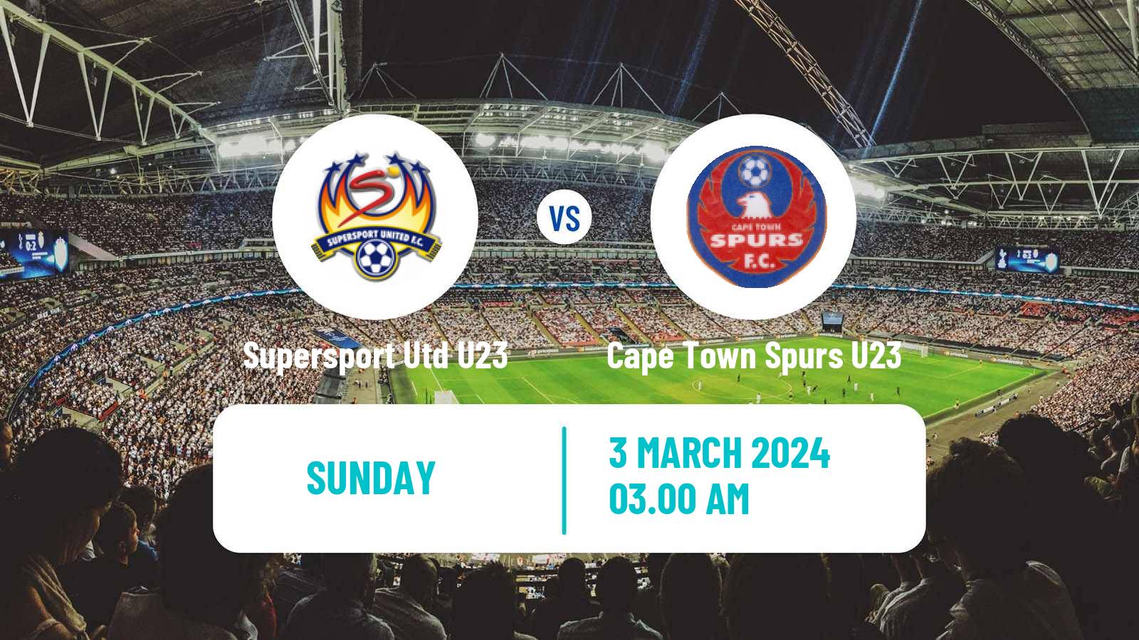 Soccer South African Diski Challenge Supersport Utd U23 - Cape Town Spurs U23