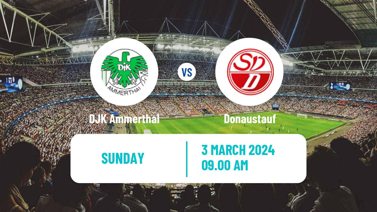 Soccer German Oberliga Bayern Nord DJK Ammerthal - Donaustauf