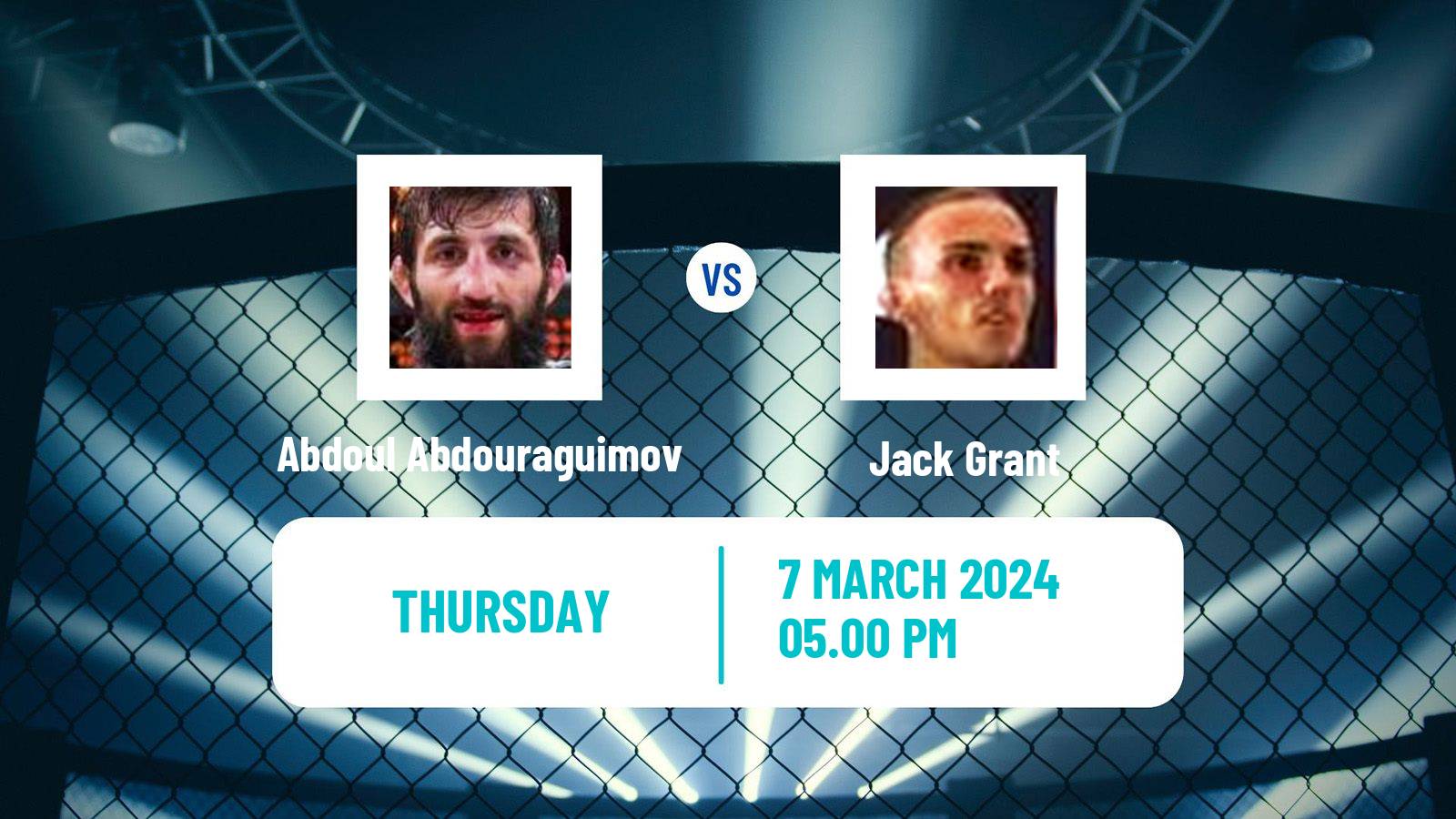 MMA Welterweight Pfl Men Abdoul Abdouraguimov - Jack Grant