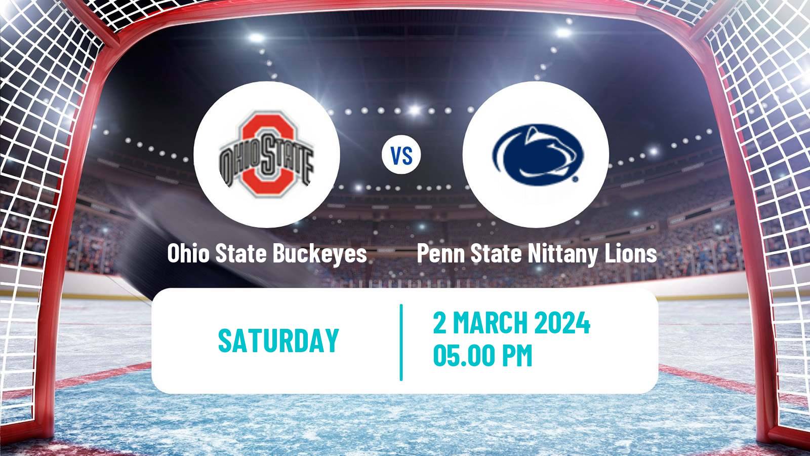 Hockey NCAA Hockey Ohio State Buckeyes - Penn State Nittany Lions