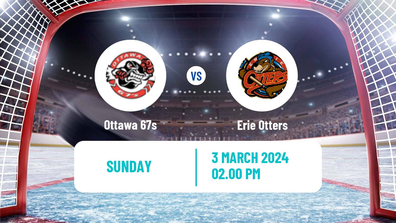 Hockey OHL Ottawa 67s - Erie Otters