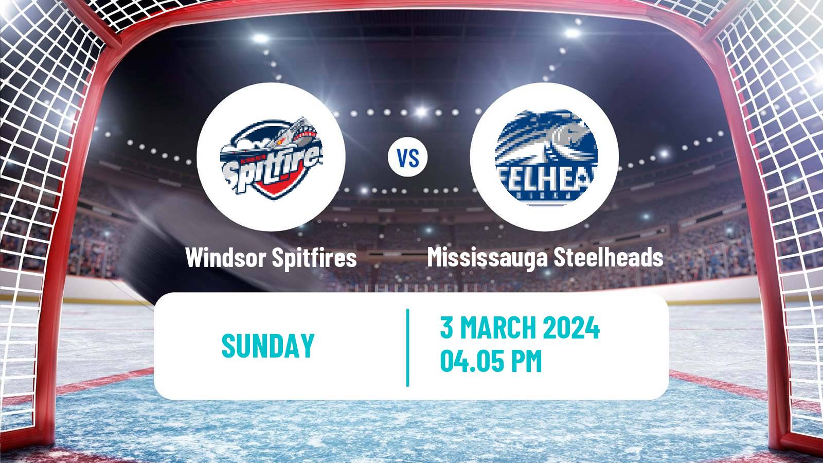 Hockey OHL Windsor Spitfires - Mississauga Steelheads