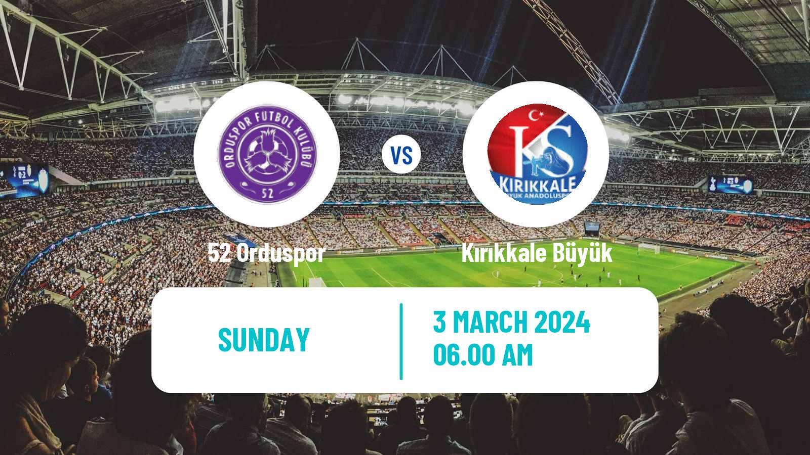 Soccer Turkish 3 Lig Group 1 52 Orduspor - Kırıkkale Büyük