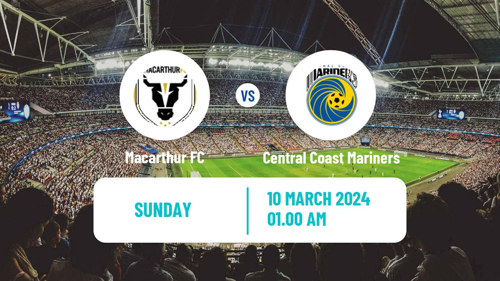 Soccer Australian A-League Macarthur FC - Central Coast Mariners