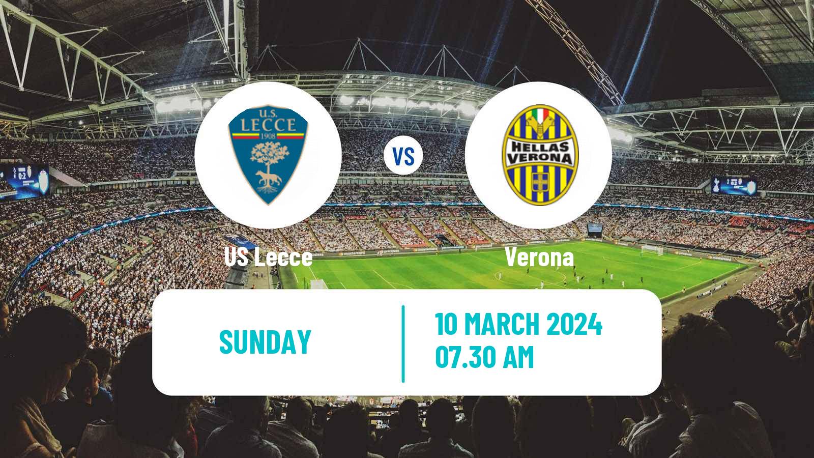 Soccer Italian Serie A Lecce - Verona