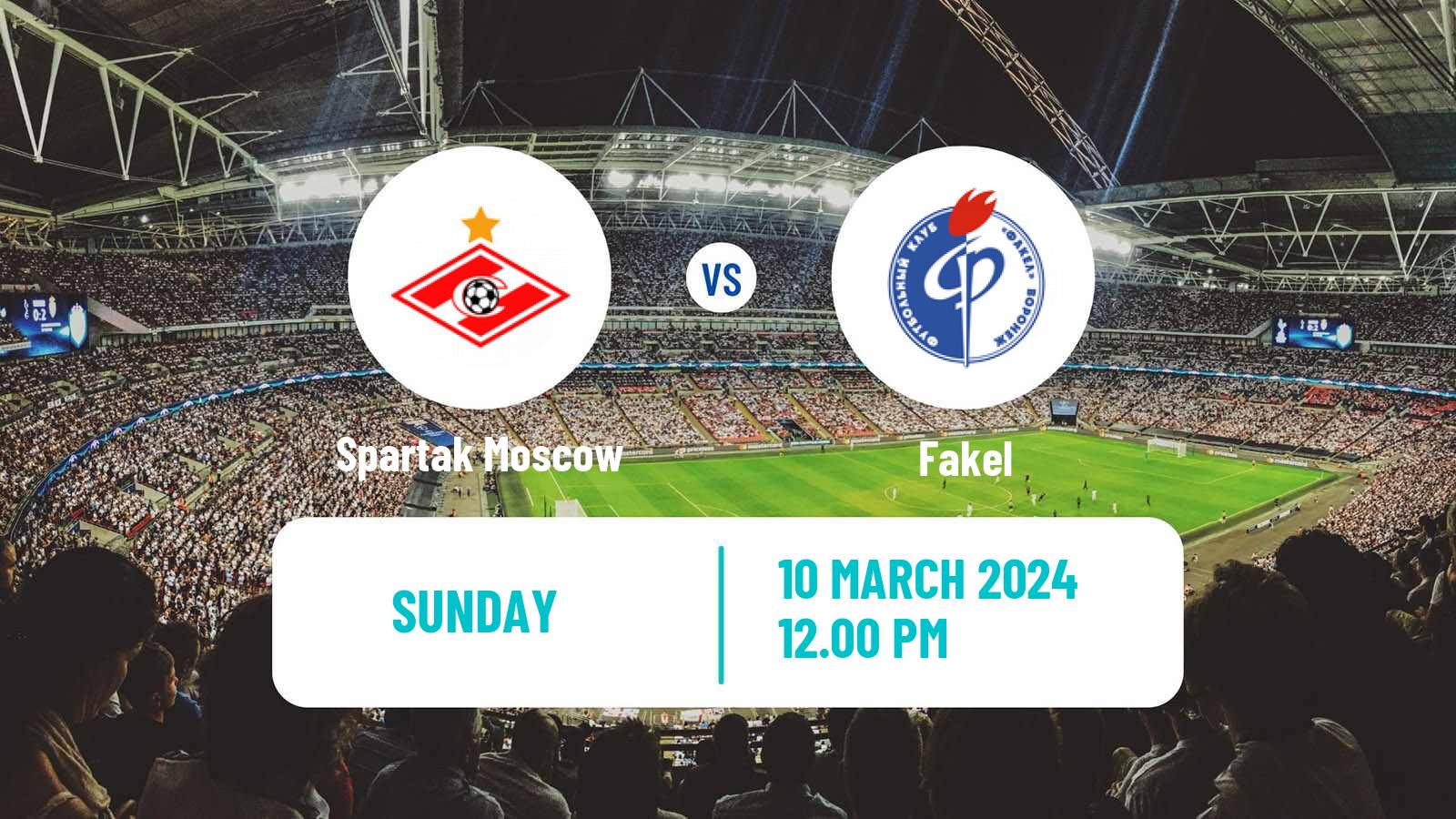 Soccer Russian Premier League Spartak Moscow - Fakel