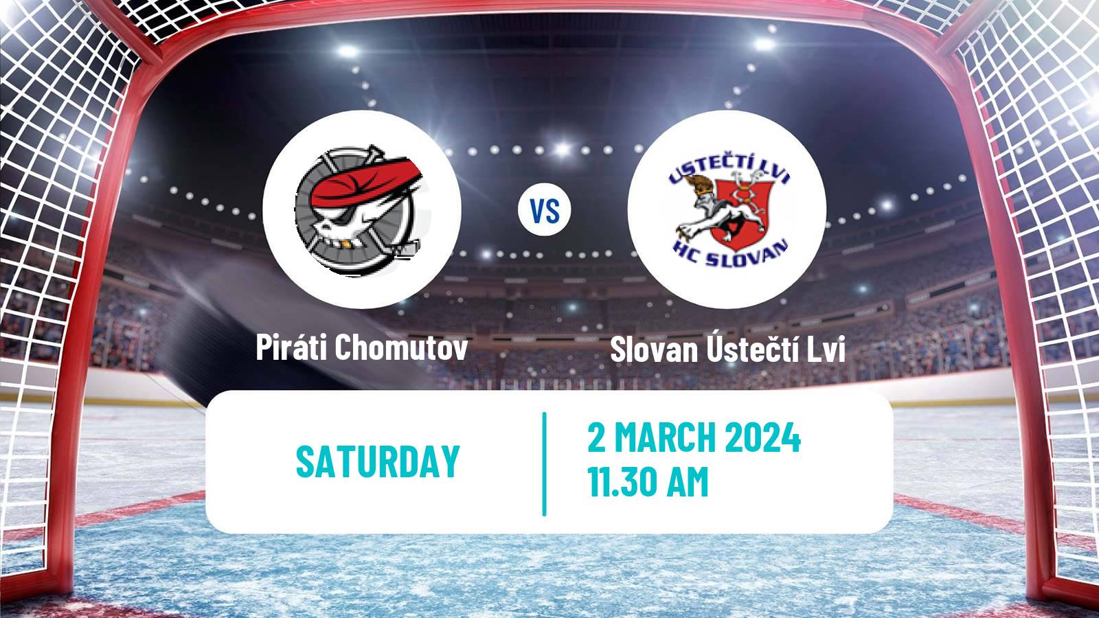 Hockey Czech 2 Liga Hockey West Piráti Chomutov - Slovan Ústečtí Lvi