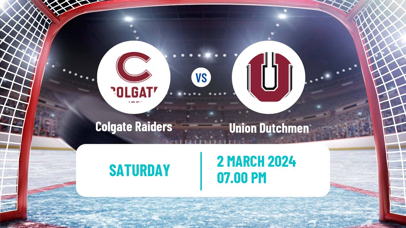 Hockey NCAA Hockey Colgate Raiders - Union Dutchmen