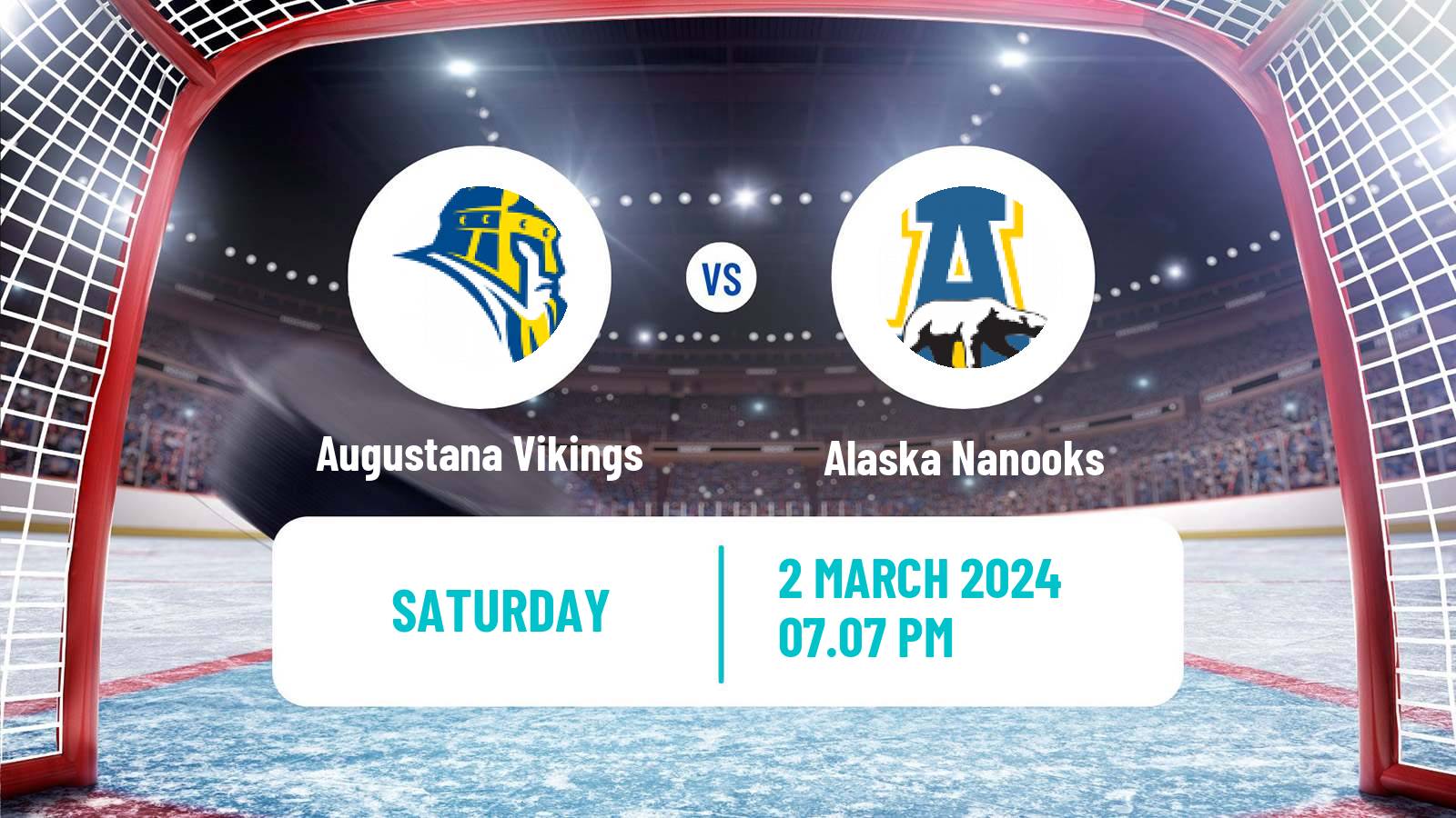 Hockey NCAA Hockey Augustana Vikings - Alaska Nanooks