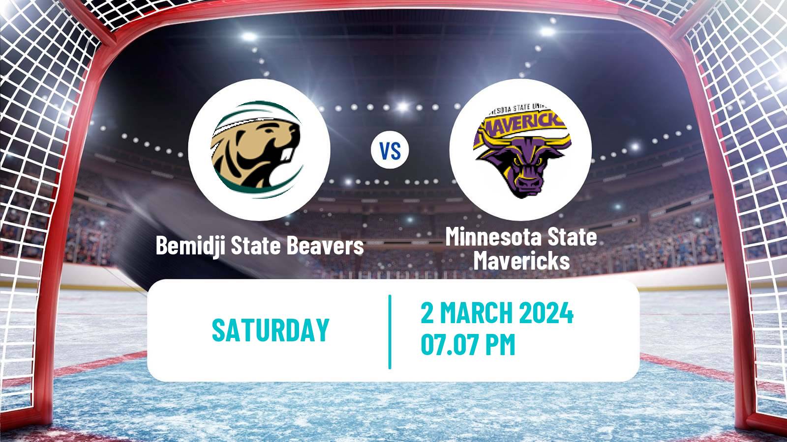 Hockey NCAA Hockey Bemidji State Beavers - Minnesota State Mavericks