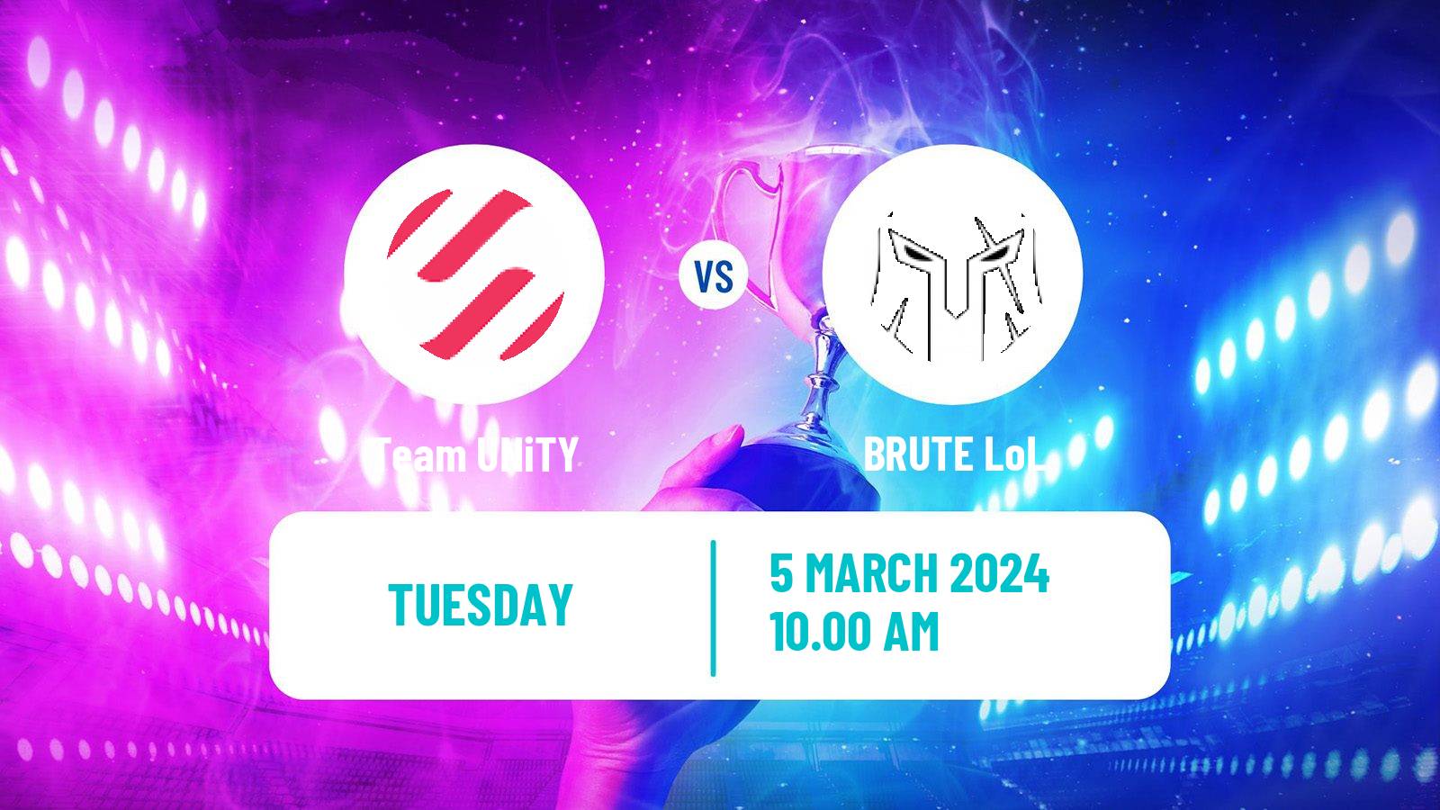 Esports League Of Legends Hitpoint Masters Team UNiTY - BRUTE