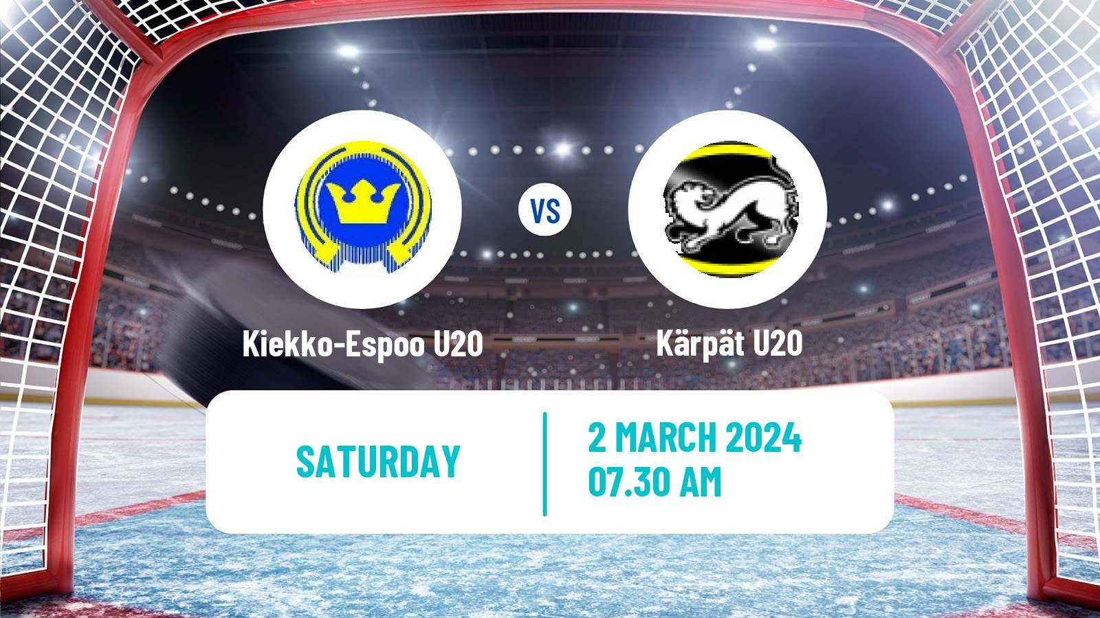 Hockey Finnish SM-sarja U20 Kiekko-Espoo U20 - Kärpät U20