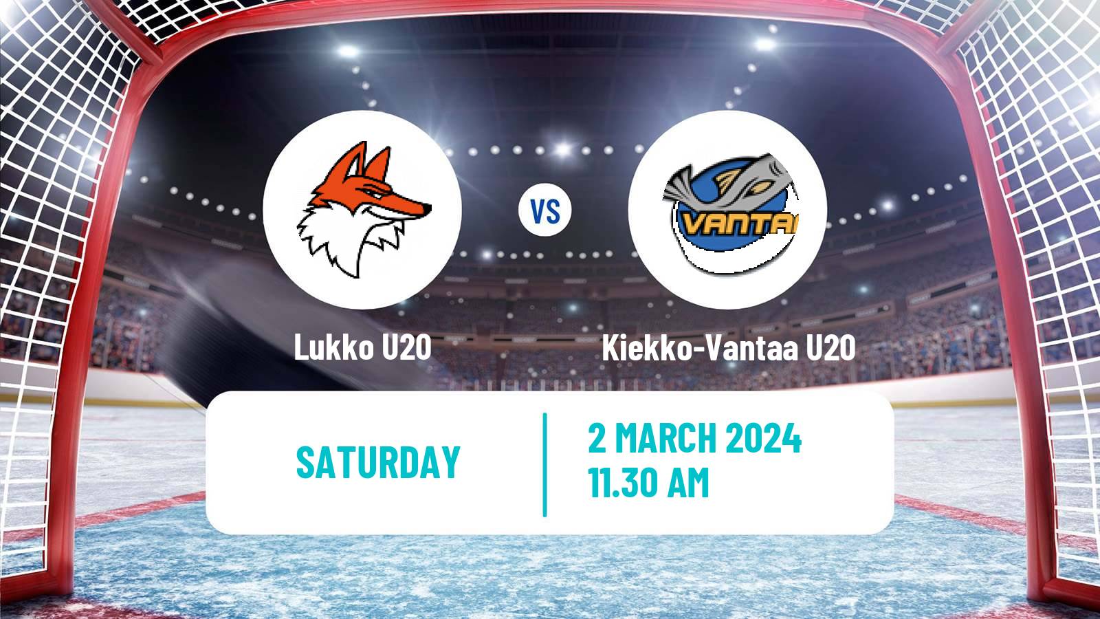 Hockey Finnish SM-sarja U20 Lukko U20 - Kiekko-Vantaa U20