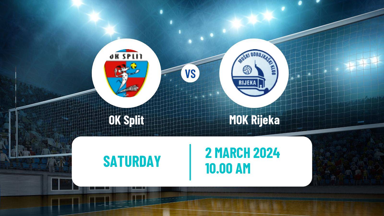 Volleyball Croatian Superliga Volleyball Split - MOK Rijeka