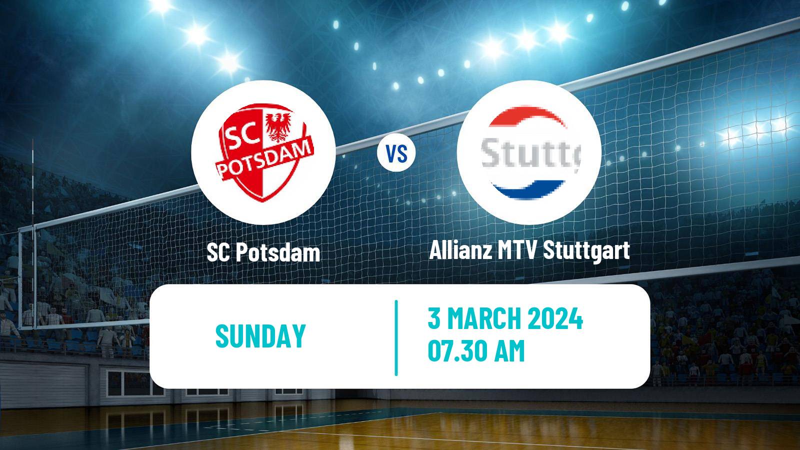 Volleyball German DVV Cup Women Potsdam - Allianz MTV Stuttgart