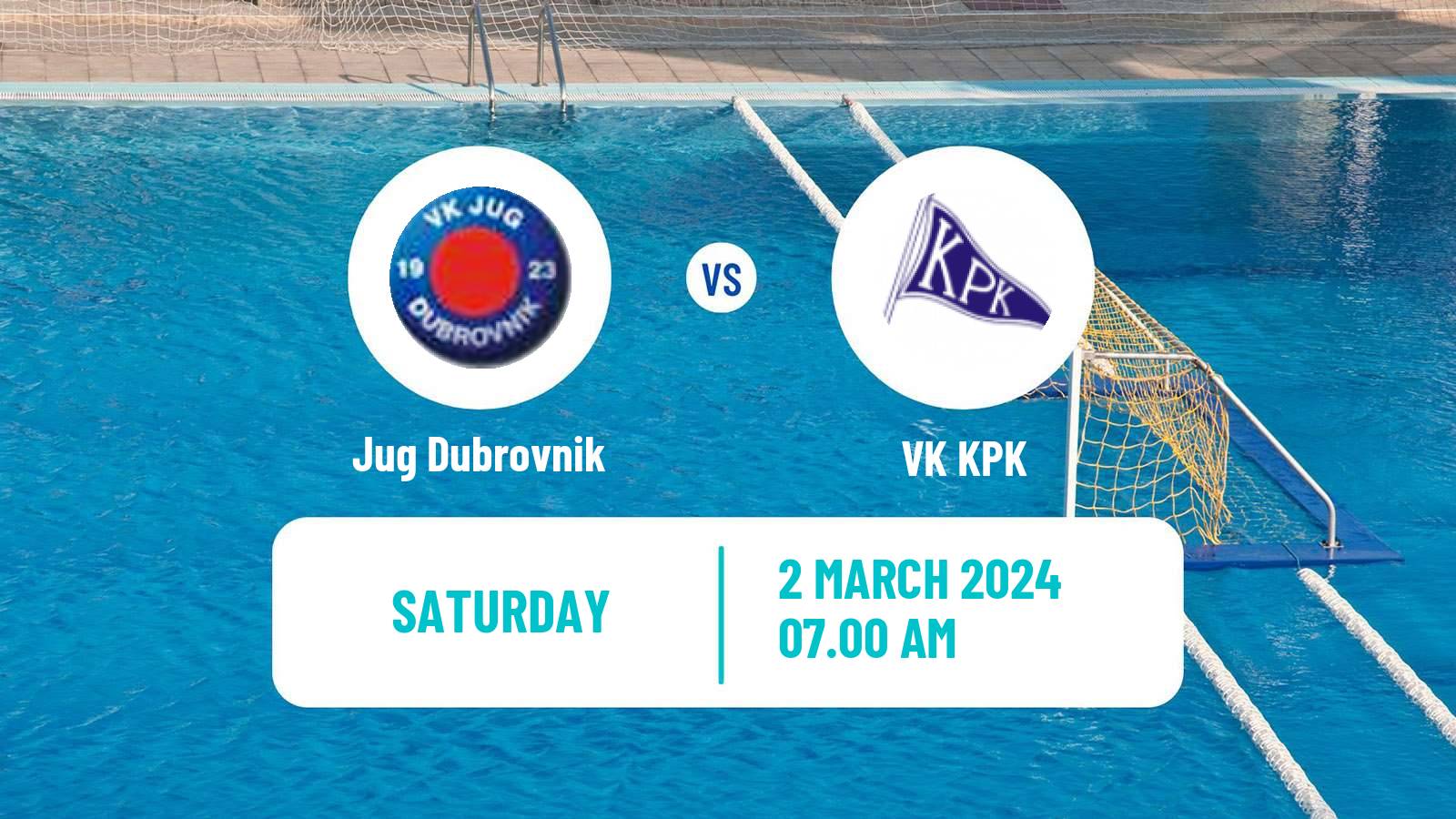 Water polo Croatian Water Polo Prva Liga Jug Dubrovnik - VK KPK