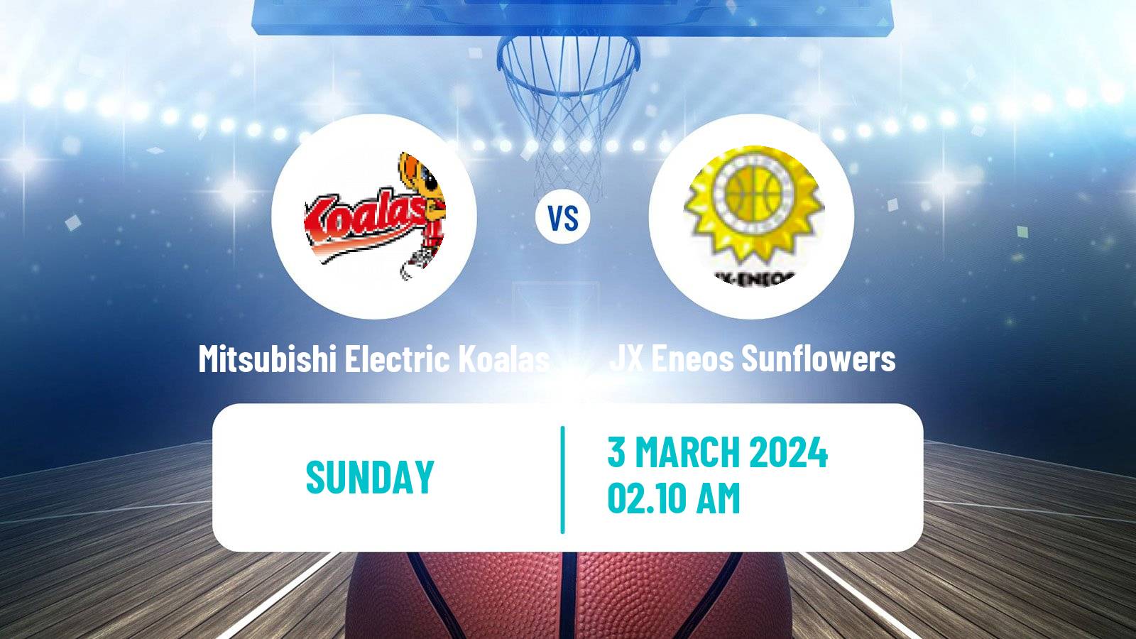 Basketball Japan W League Basketball Mitsubishi Electric Koalas - JX Eneos Sunflowers