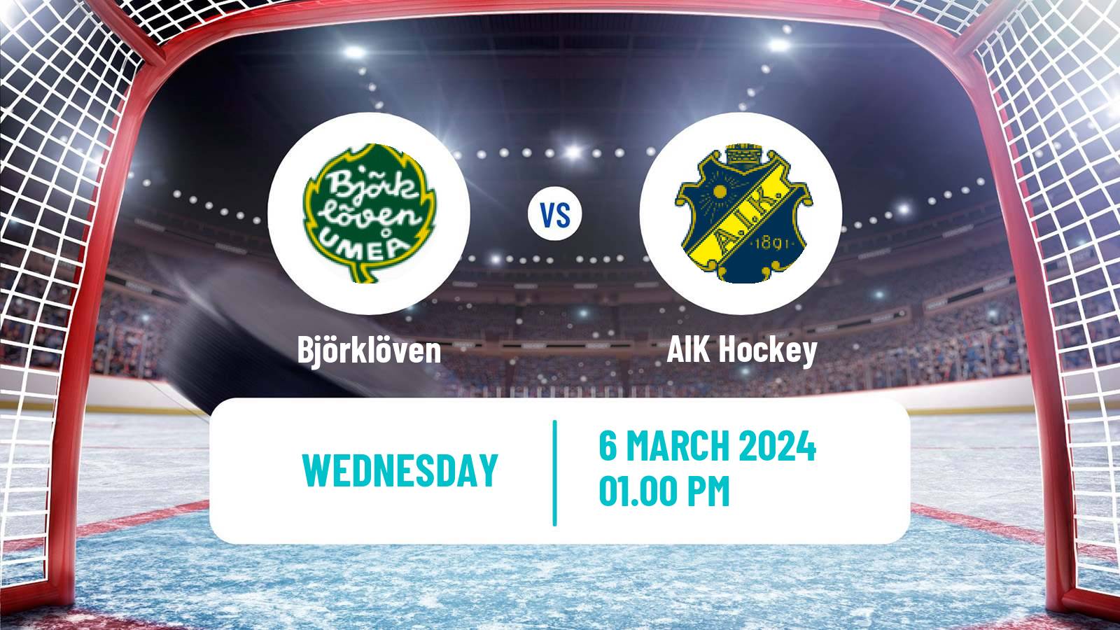 Hockey Swedish Hockey Allsvenskan Björklöven - AIK