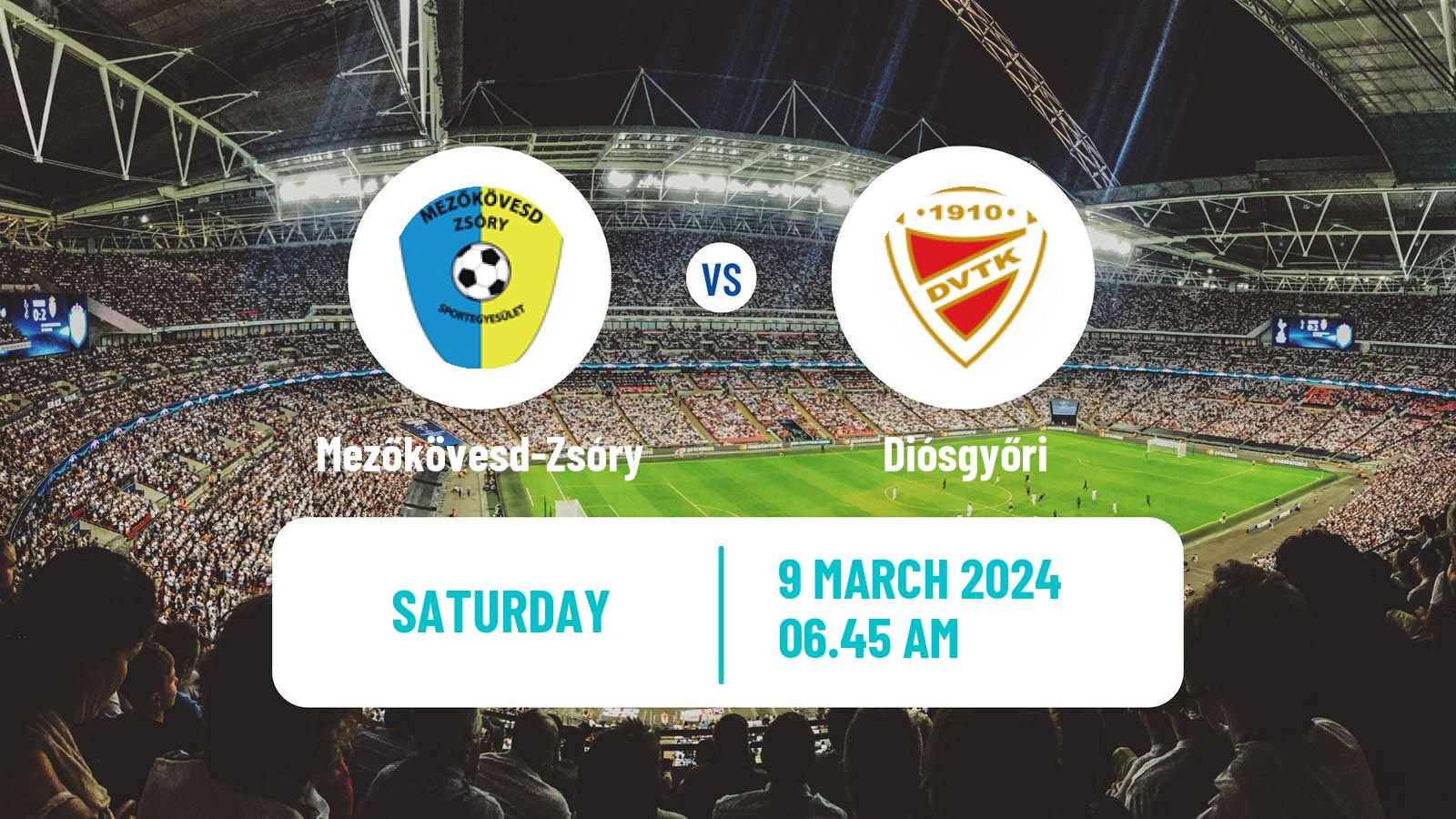 Soccer Hungarian NB I Mezőkövesd-Zsóry - Diósgyőri