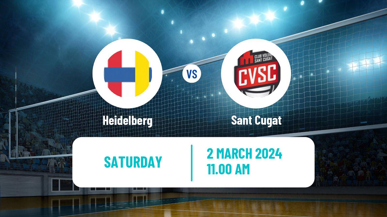 Volleyball Spanish SuperLiga Volleyball Women Heidelberg - Sant Cugat