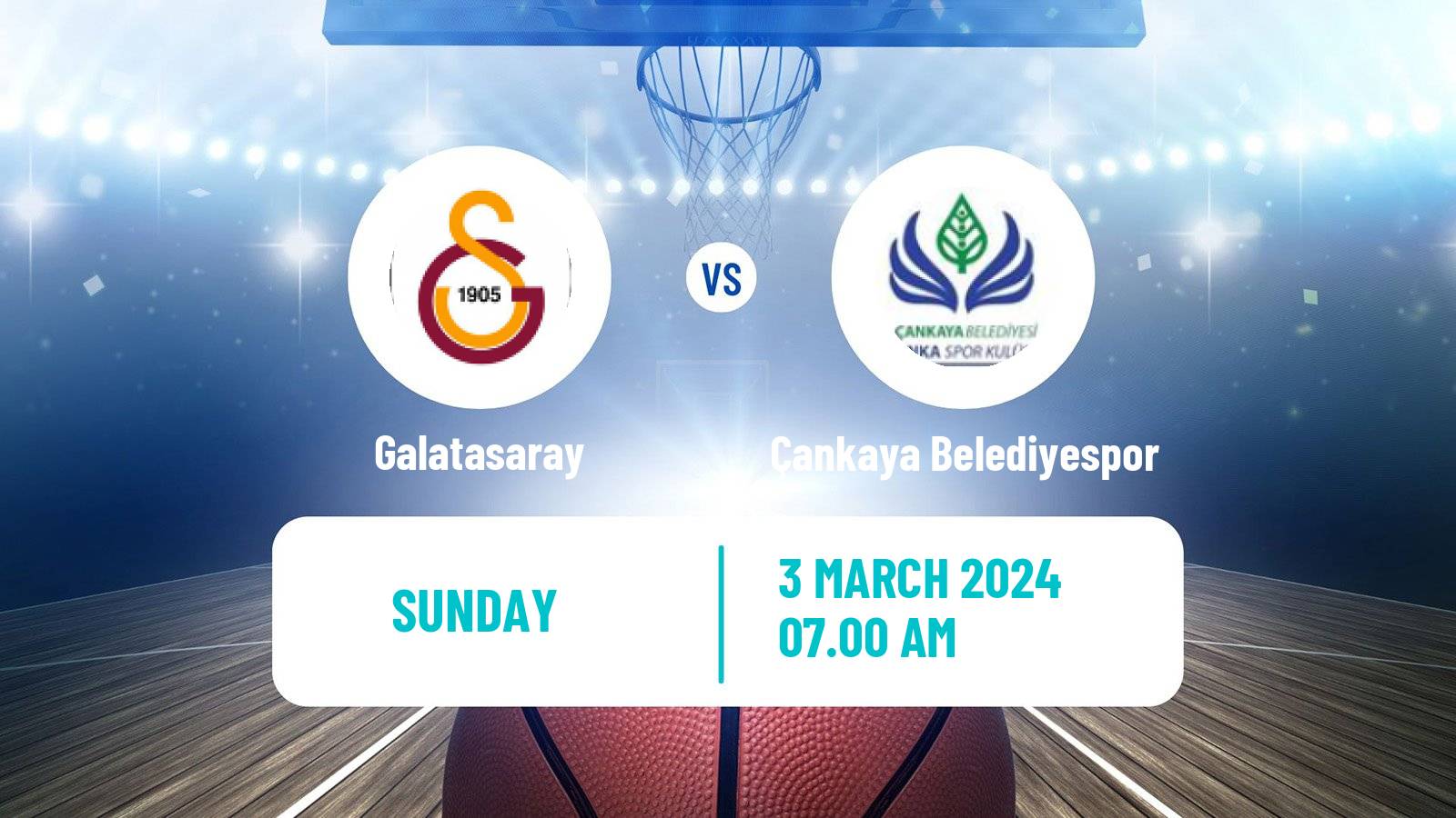 Basketball Turkish Basketball League Women Galatasaray - Çankaya Belediyespor