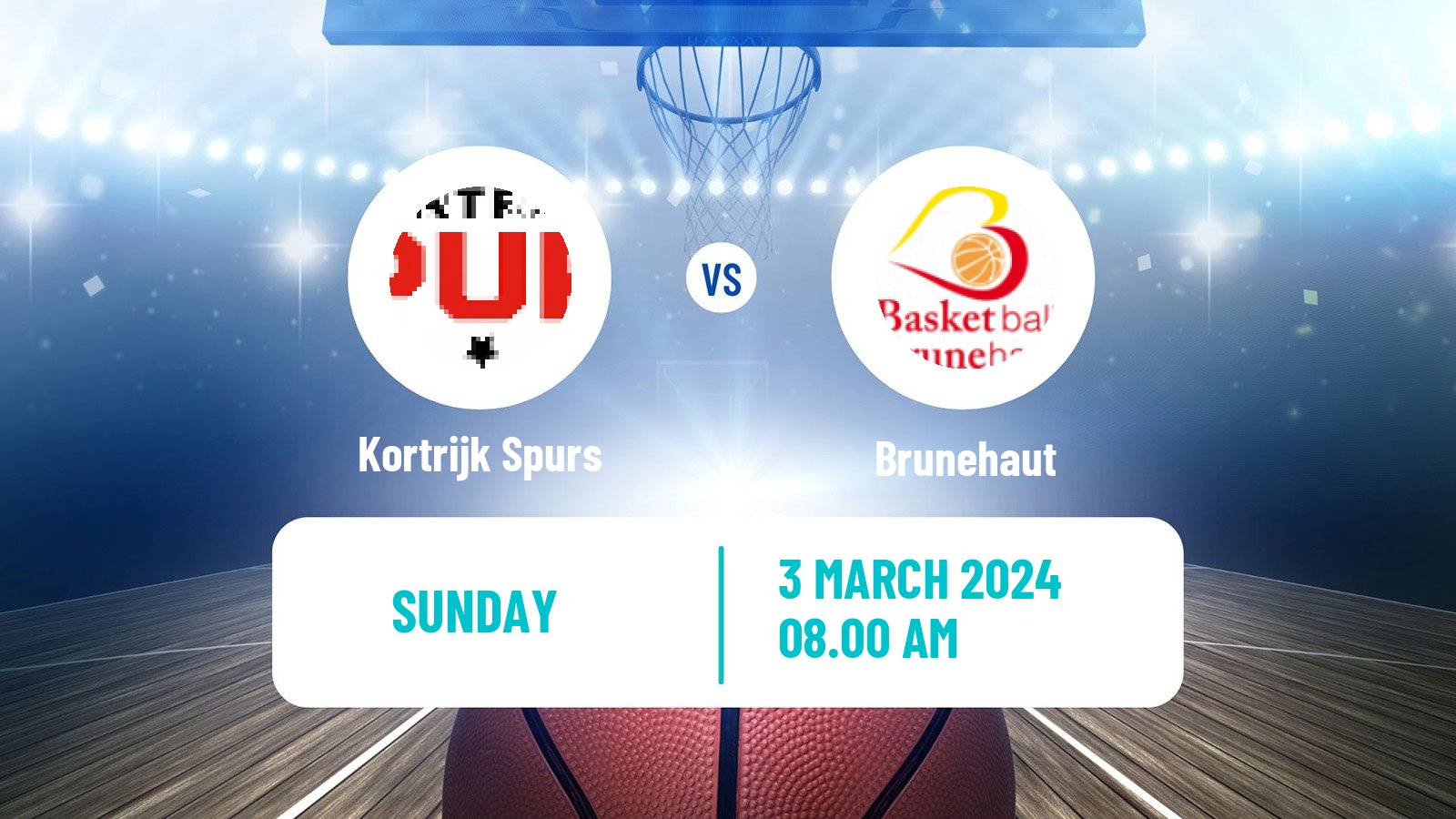 Basketball Belgian Top Division Basketball Women Kortrijk Spurs - Brunehaut