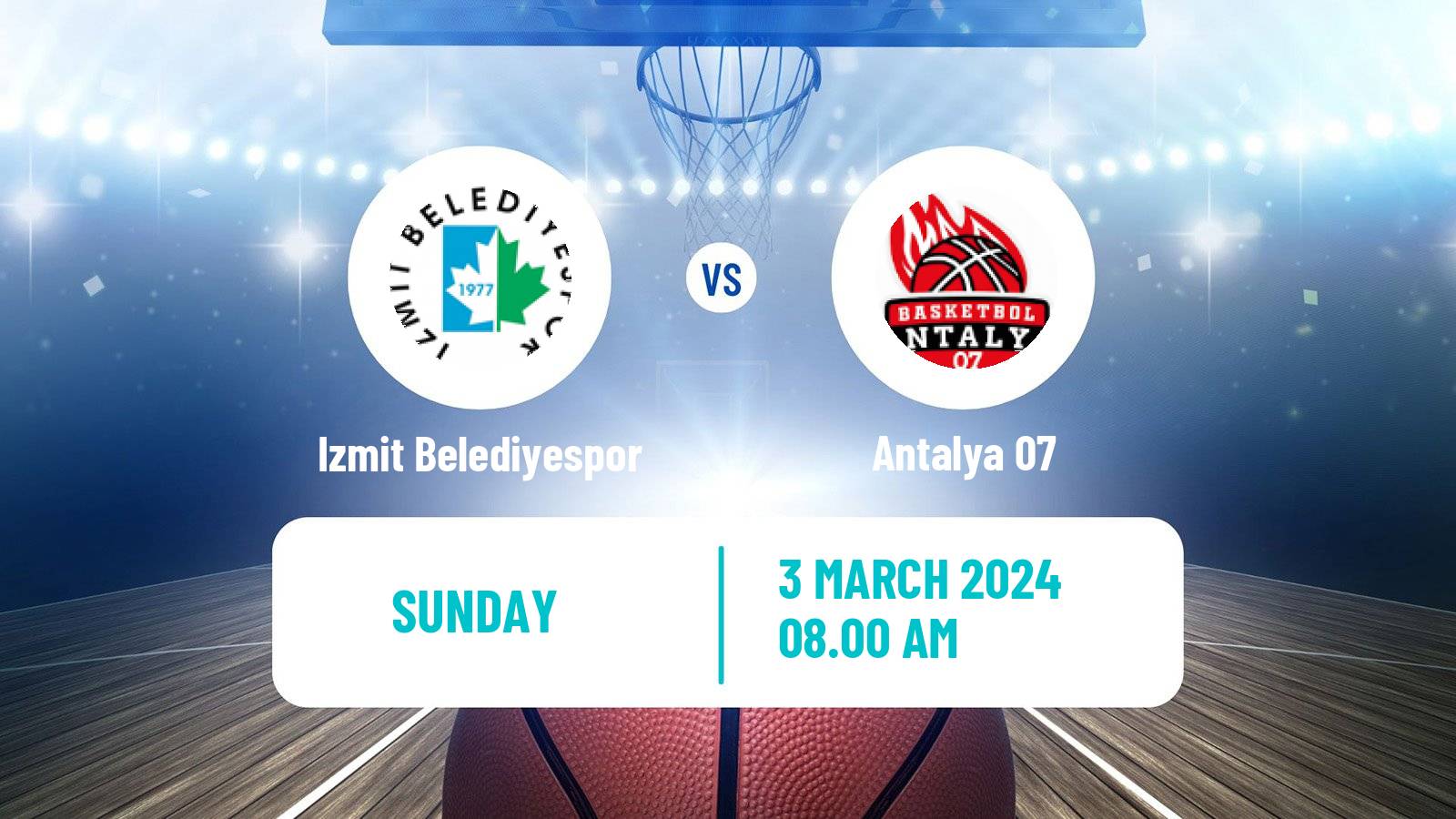 Basketball Turkish Basketball League Women Izmit Belediyespor - Antalya 07