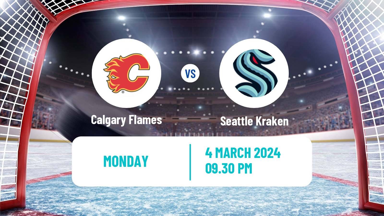 Hockey NHL Calgary Flames - Seattle Kraken