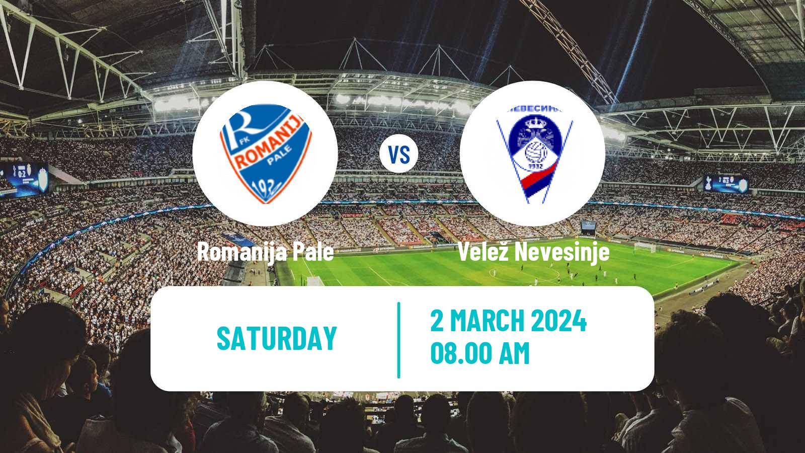 Soccer Bosnian Prva Liga RS Romanija Pale - Velež Nevesinje