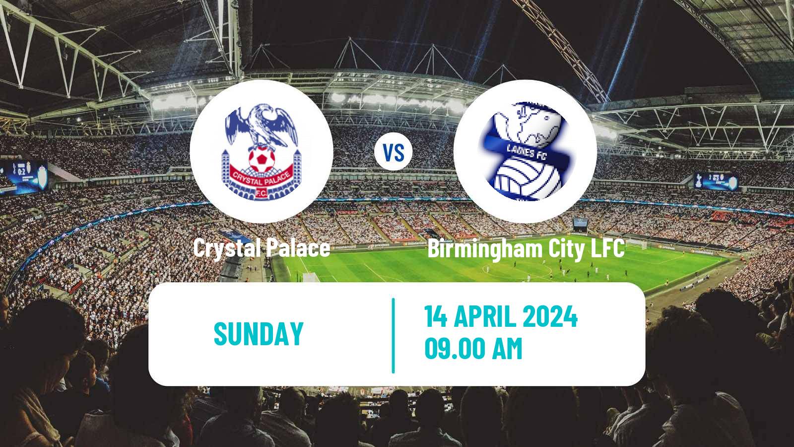 Soccer English Women Championship Crystal Palace - Birmingham City LFC