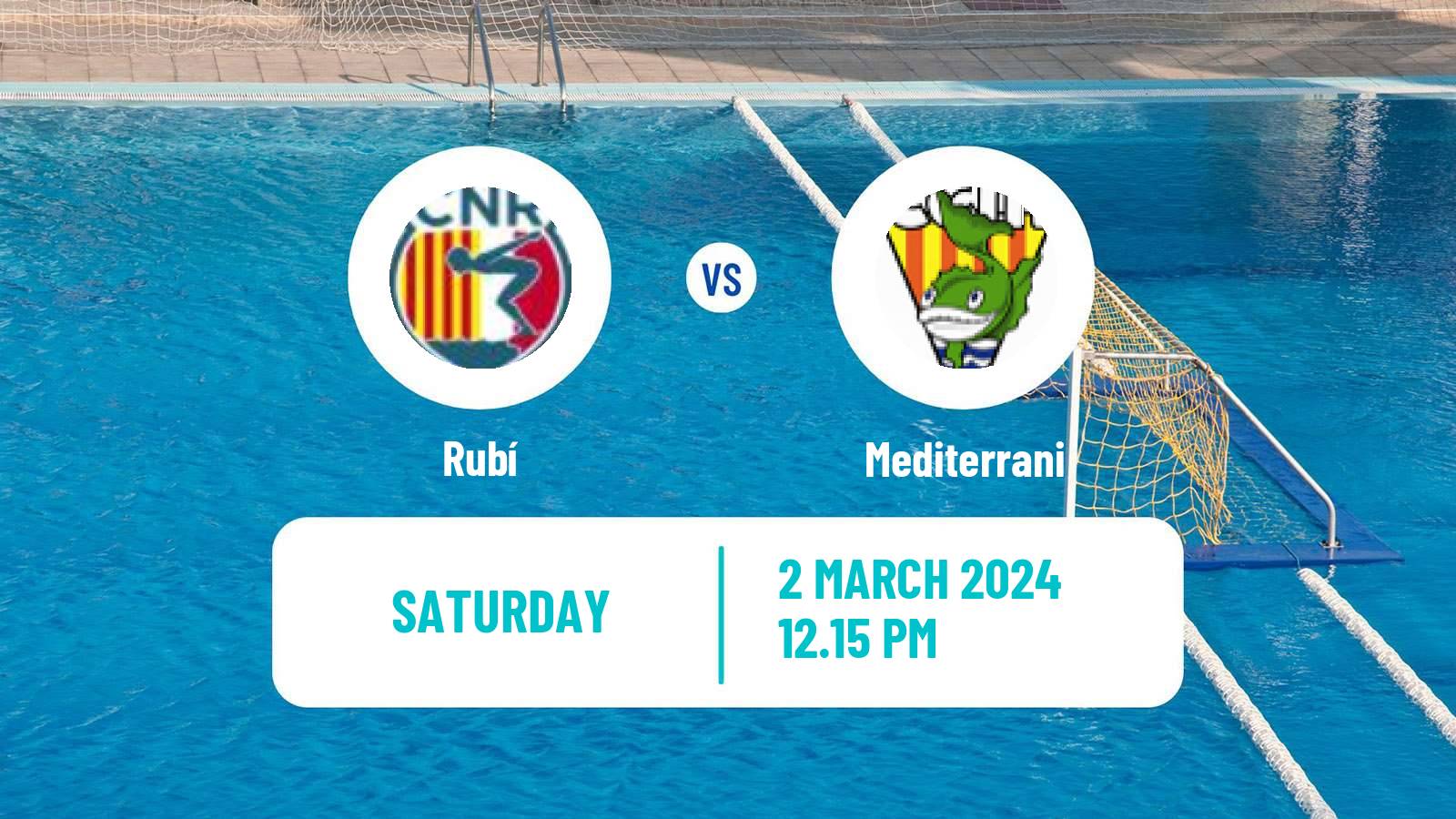 Water polo Spanish Liga Premaat Women Rubí - Mediterrani