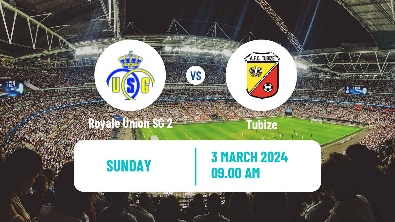 Soccer Belgian Second Amateur Division Group C Royale Union SG 2 - Tubize