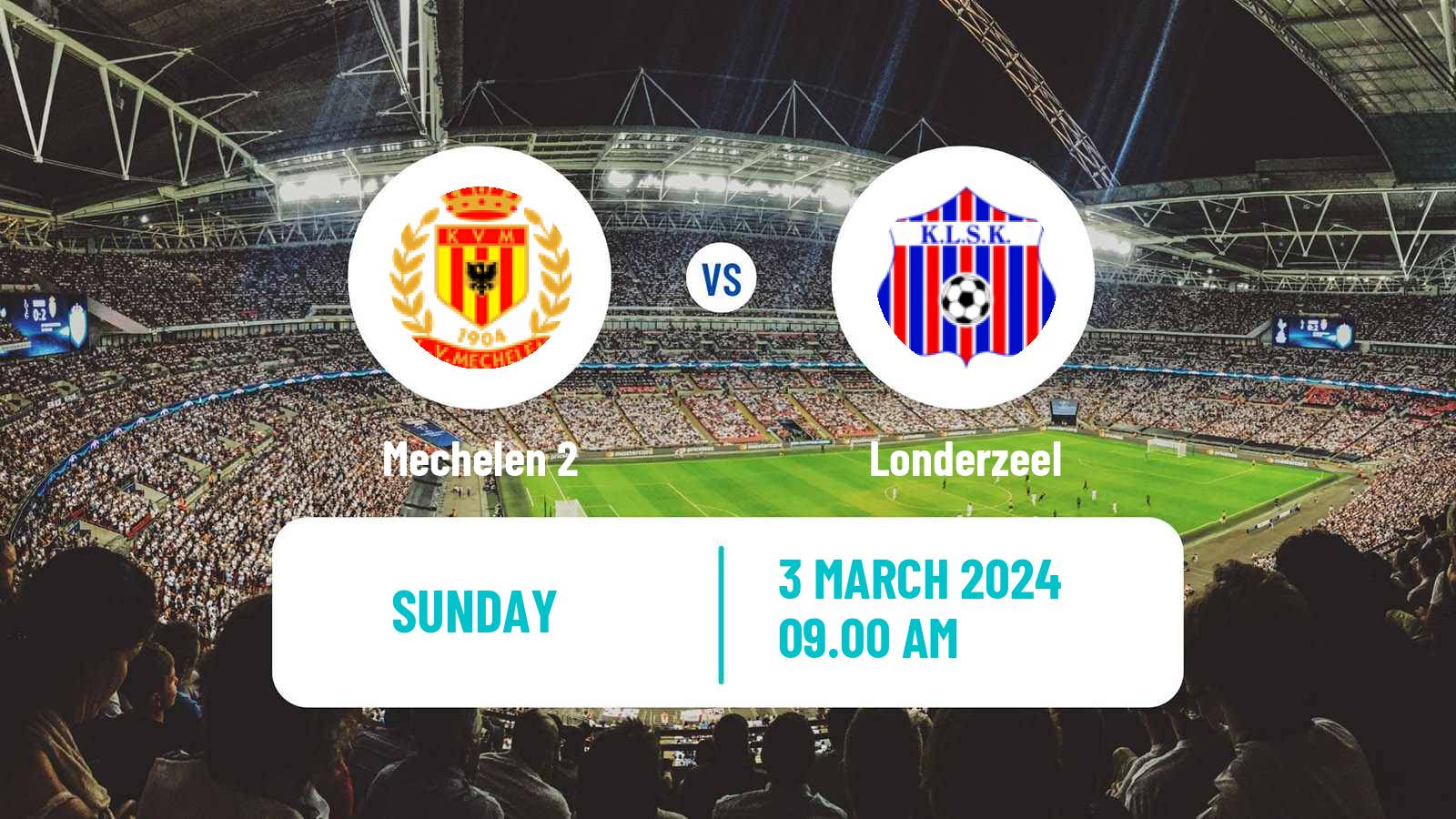 Soccer Belgian Second Amateur Division Group B Mechelen 2 - Londerzeel
