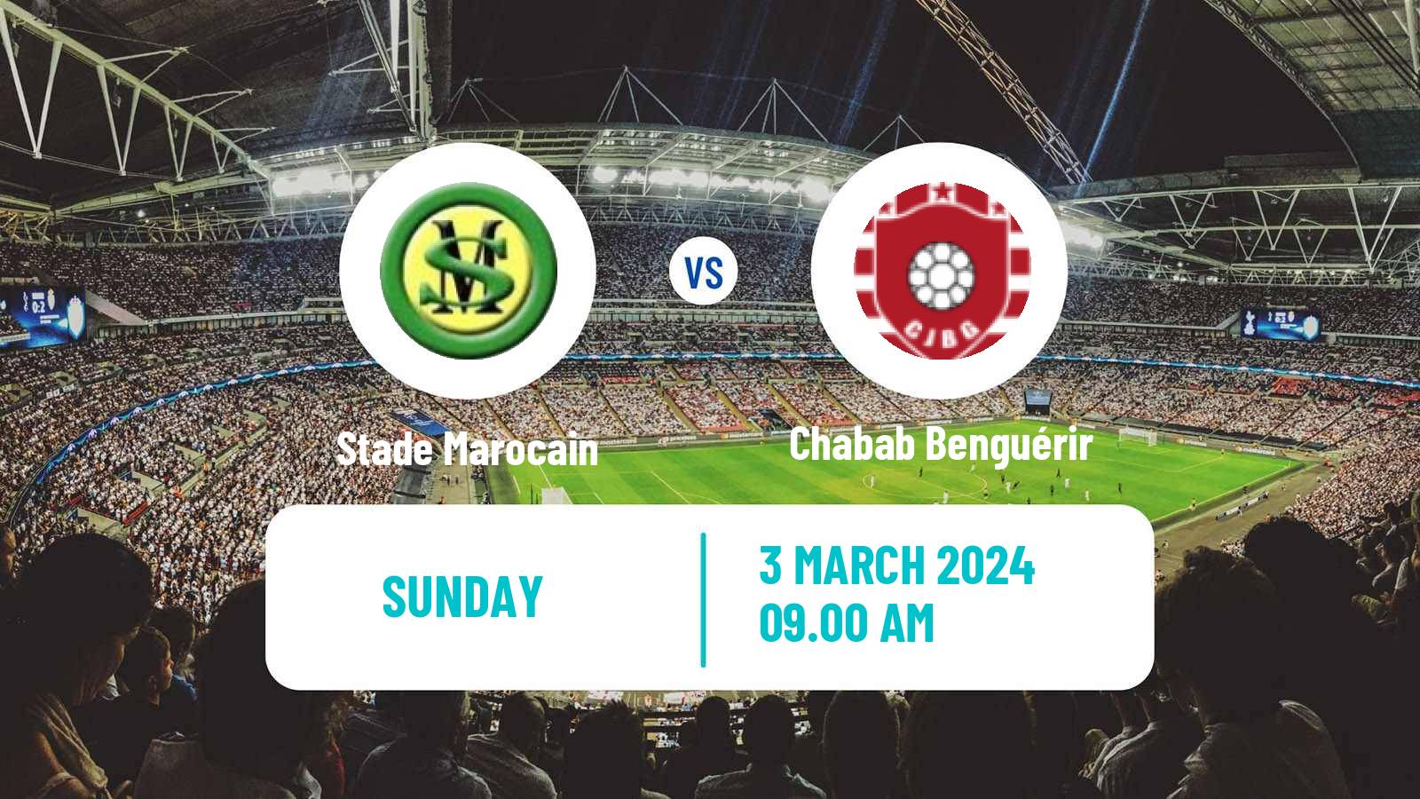 Soccer Moroccan Botola 2 Stade Marocain - Chabab Benguérir