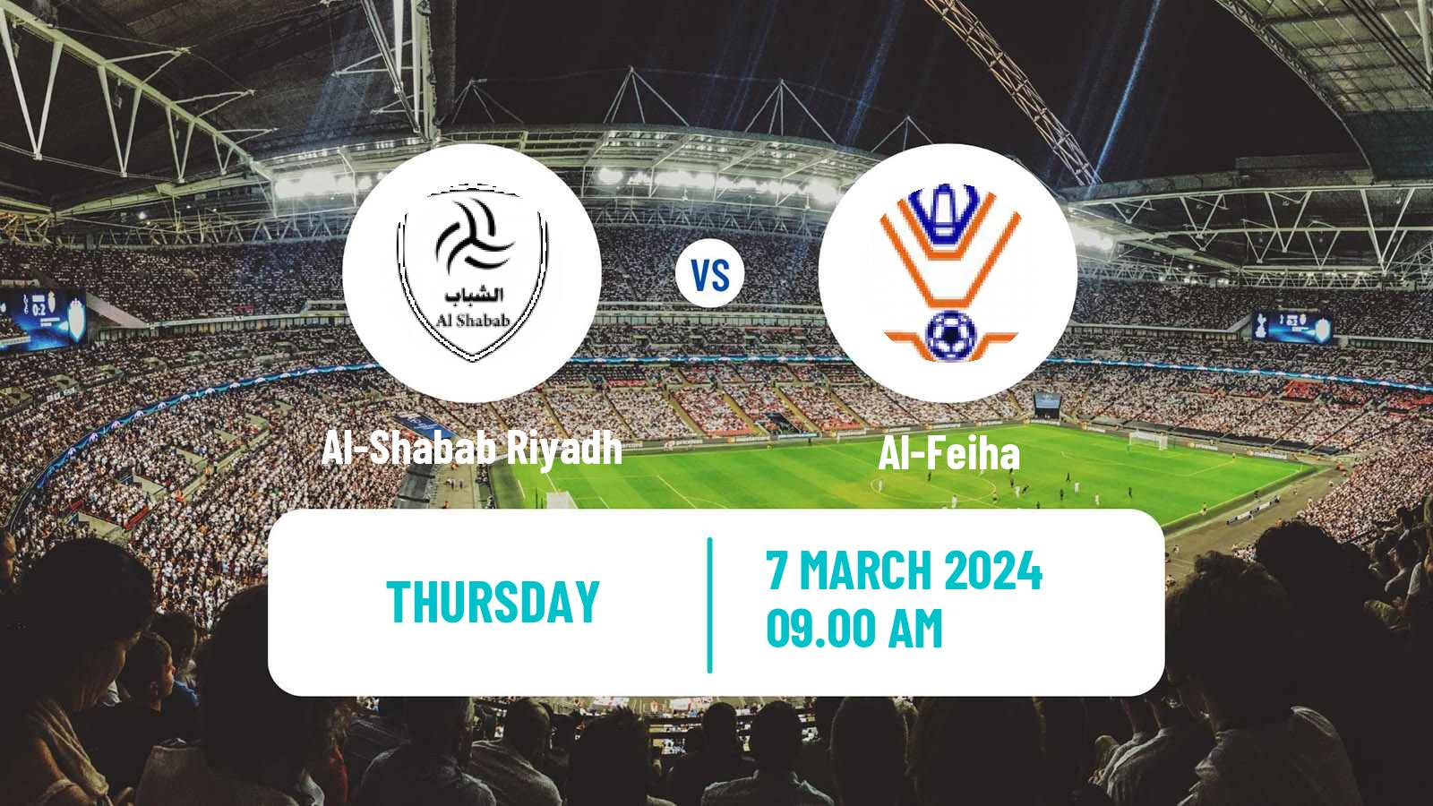 Soccer Saudi Professional League Al-Shabab Riyadh - Al-Feiha