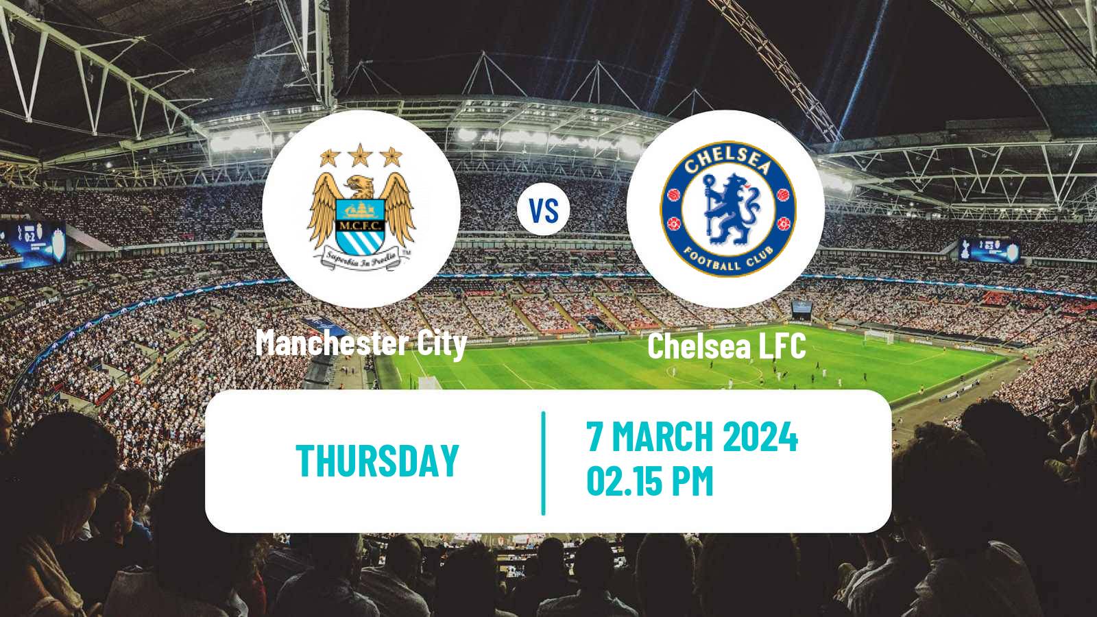 Soccer English League Cup Women Manchester City - Chelsea
