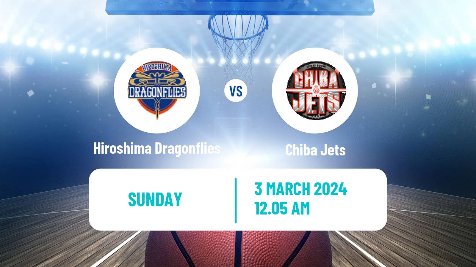 Basketball BJ League Hiroshima Dragonflies - Chiba Jets